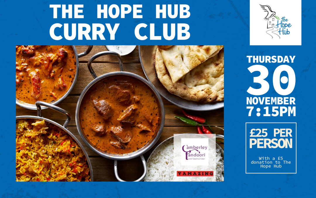 The Hope Hub Curry Club – Thursday 30 November
